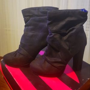 Michael Antonio Malone Black Suede Booties - Size 10 - ONLY WORN ONCE & stored!